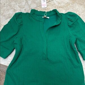 Lilly Pulitzer Elsey Knit Top Fiddle Leaf Green